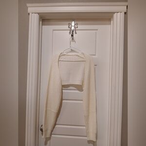 Cream Knit Shrug Sweater